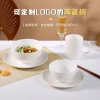 Customized white ceramic bowls, ramen bowls, household soup bowls, rice bowls, Japanese large bowls, gift promotion bowls Application Scenario